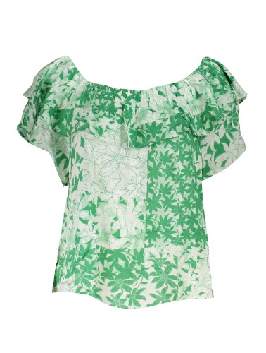 DESIGUAL T-SHIRT MANICHE CORTE DONNA VERDE