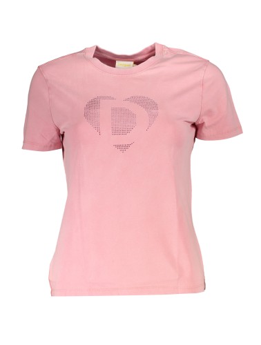 DESIGUAL T-SHIRT MANICHE CORTE DONNA ROSA