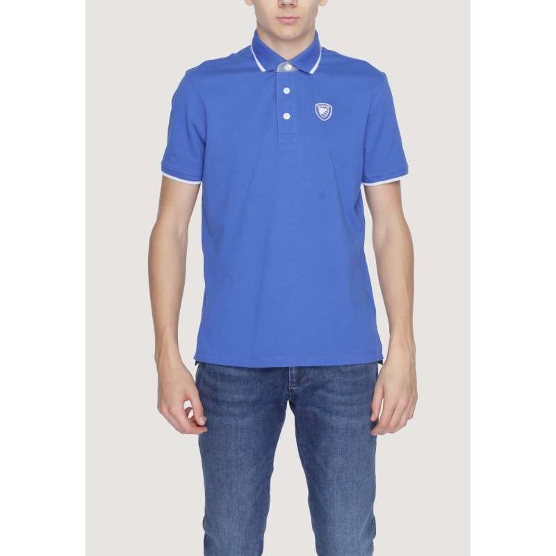 Blauer Polo Man