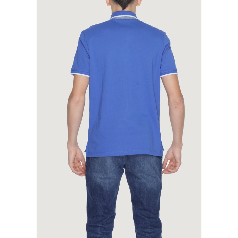 Blauer Polo Man