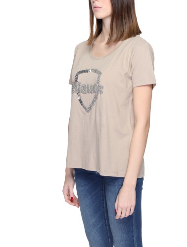 Blauer T-Shirt Woman