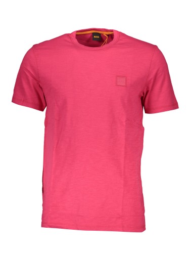 HUGO BOSS T-SHIRT MANICHE CORTE UOMO ROSA