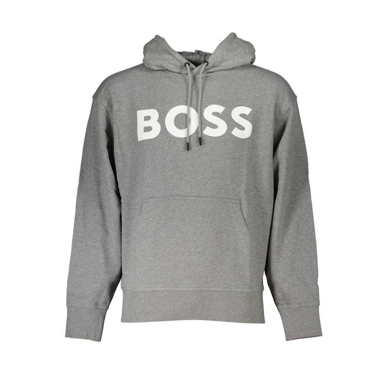 HUGO BOSS FELPA SENZA ZIP UOMO GRIGIO