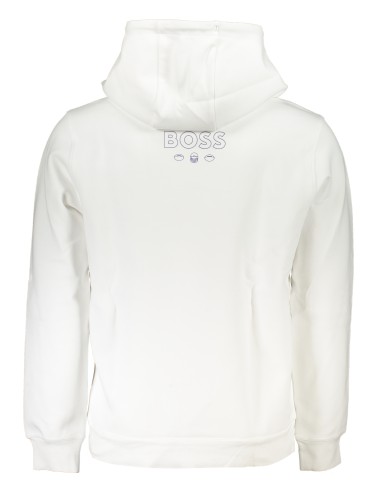 HUGO BOSS FELPA SENZA ZIP UOMO BIANCO