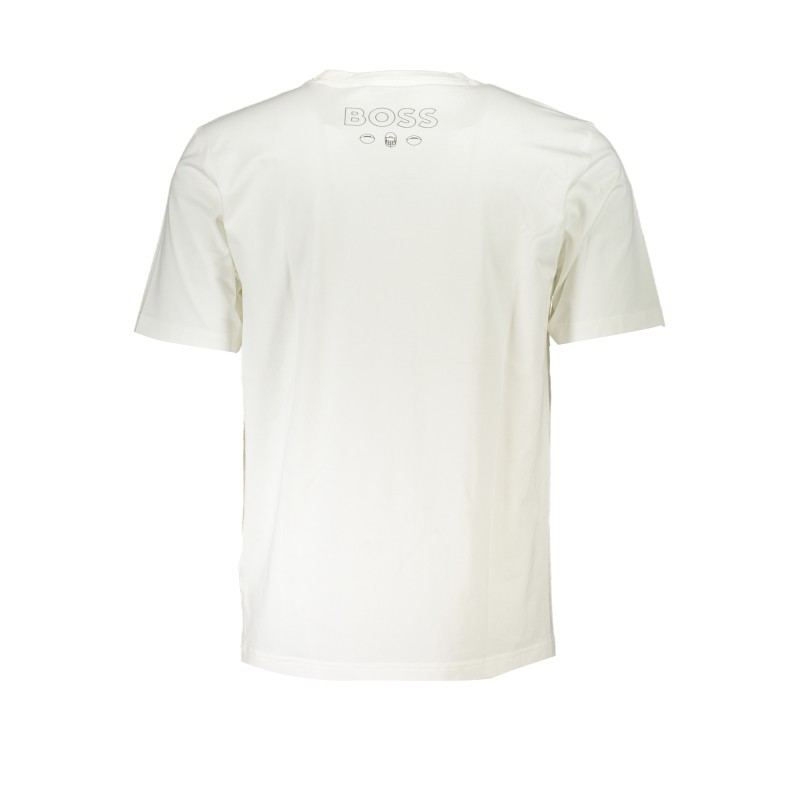 HUGO BOSS T-SHIRT MANICHE CORTE UOMO BIANCO