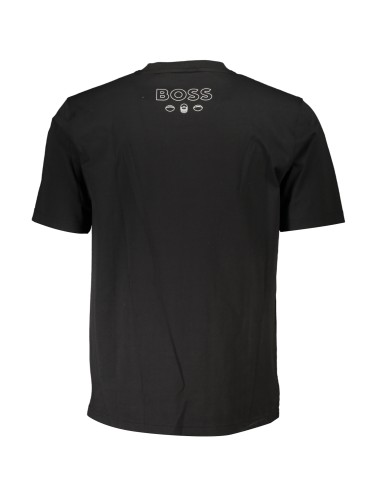 HUGO BOSS T-SHIRT MANICHE CORTE UOMO NERO