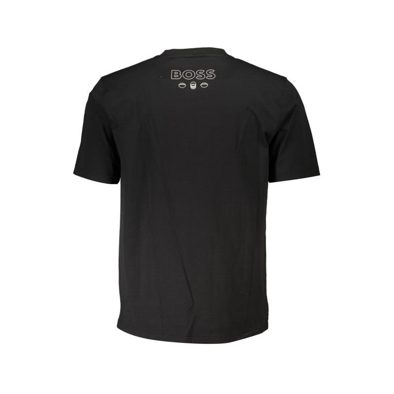 HUGO BOSS T-SHIRT MANICHE CORTE UOMO NERO