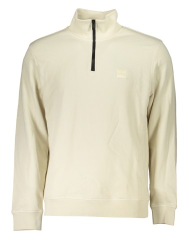 HUGO BOSS FELPA CON ZIP UOMO BEIGE