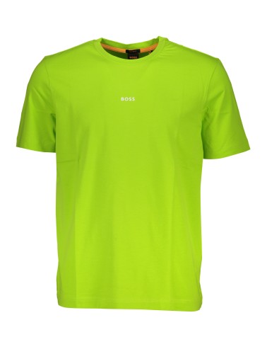 HUGO BOSS T-SHIRT MANICHE CORTE UOMO VERDE