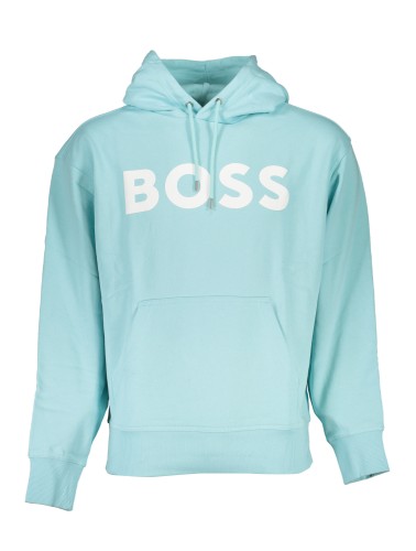 HUGO BOSS FELPA SENZA ZIP UOMO AZZURRO