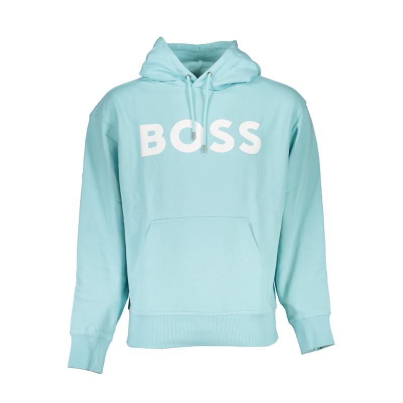 HUGO BOSS FELPA SENZA ZIP UOMO AZZURRO