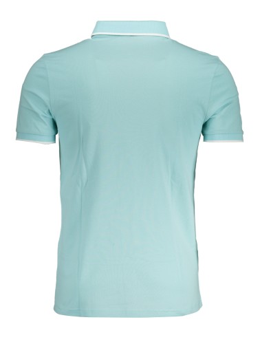 HUGO BOSS POLO MANICHE CORTE UOMO AZZURRO