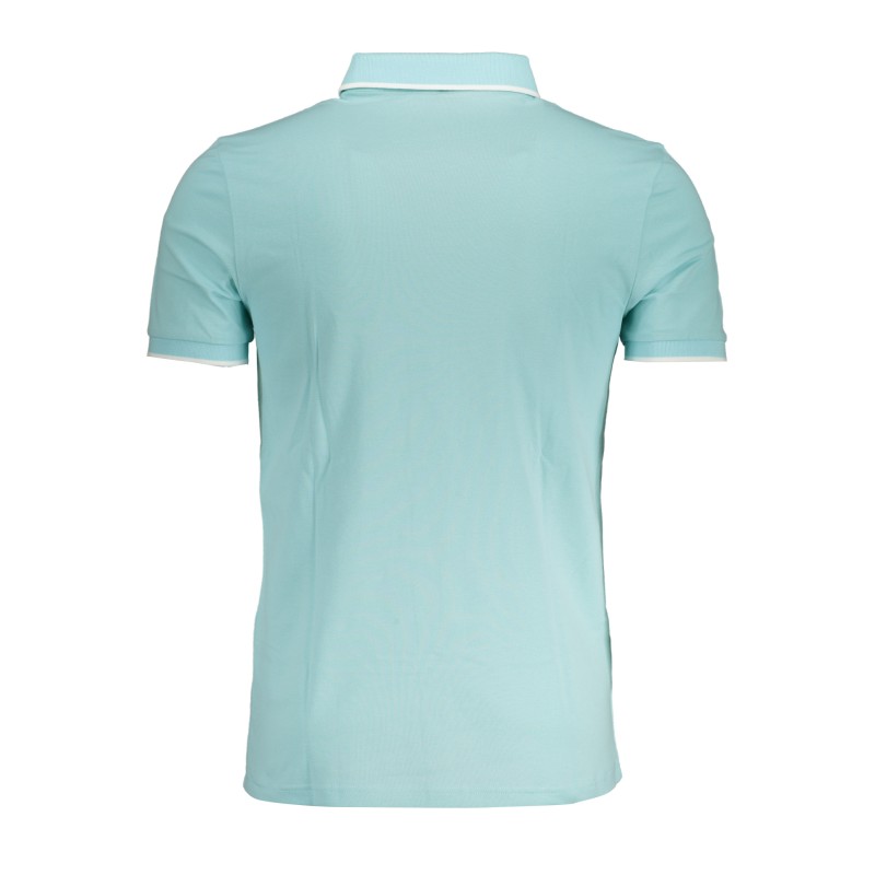 HUGO BOSS POLO MANICHE CORTE UOMO AZZURRO