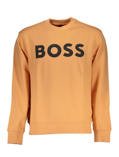 HUGO BOSS FELPA SENZA ZIP UOMO ARANCIO