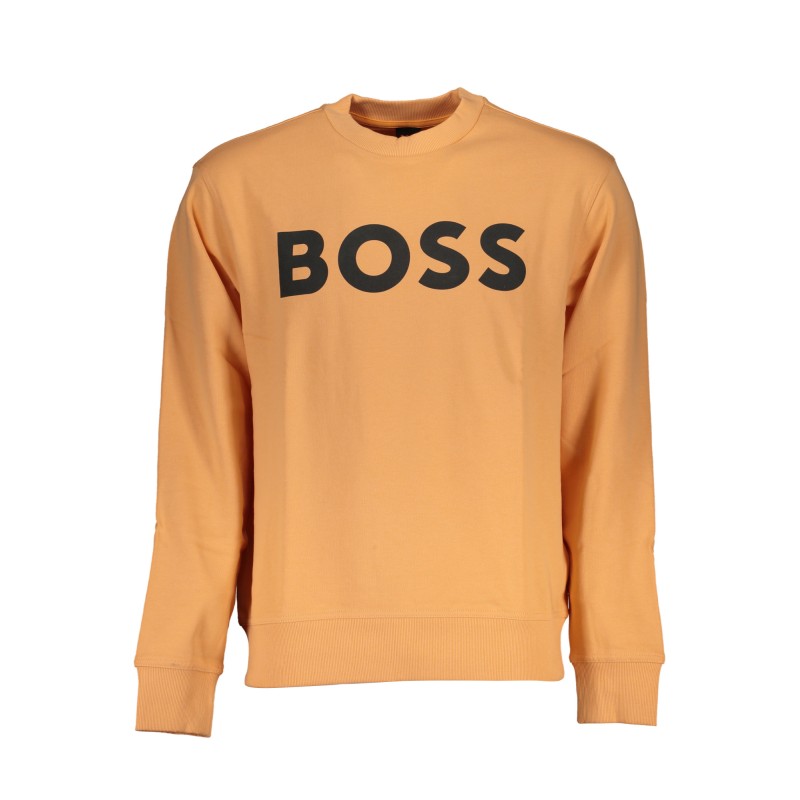 HUGO BOSS FELPA SENZA ZIP UOMO ARANCIO