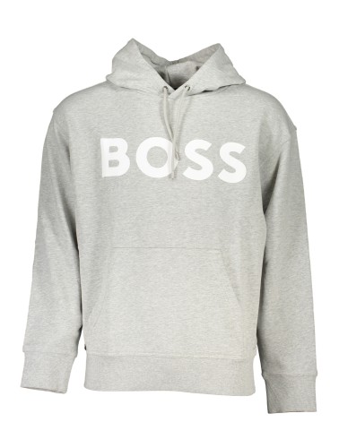 HUGO BOSS FELPA SENZA ZIP UOMO GRIGIO