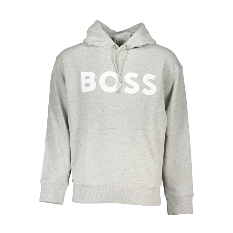 HUGO BOSS FELPA SENZA ZIP UOMO GRIGIO