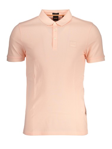 HUGO BOSS POLO MANICHE CORTE UOMO ROSA