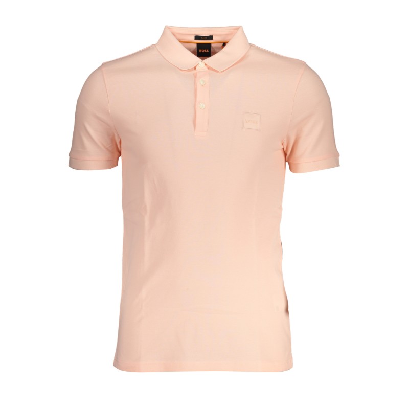 HUGO BOSS POLO MANICHE CORTE UOMO ROSA