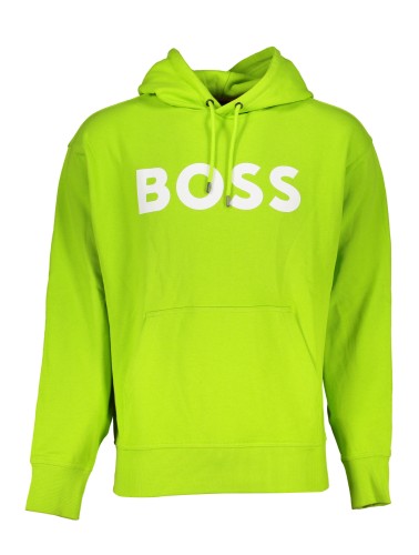 HUGO BOSS FELPA SENZA ZIP UOMO VERDE