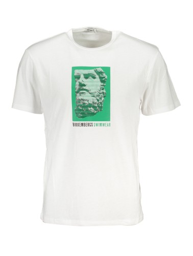 BIKKEMBERGS T-SHIRT MANICHE CORTE UOMO BIANCO