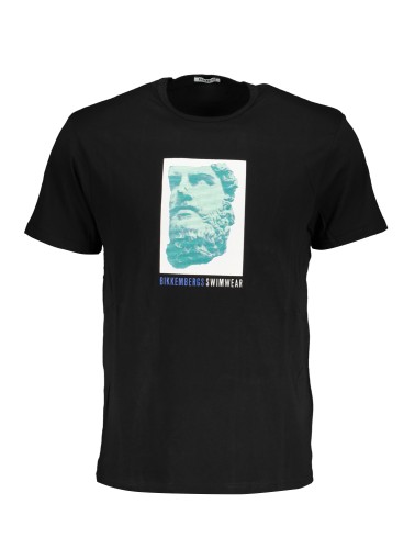 BIKKEMBERGS T-SHIRT MANICHE CORTE UOMO NERO