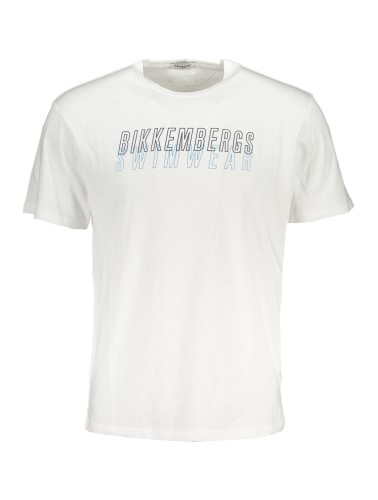 BIKKEMBERGS T-SHIRT MANICHE CORTE UOMO BIANCO