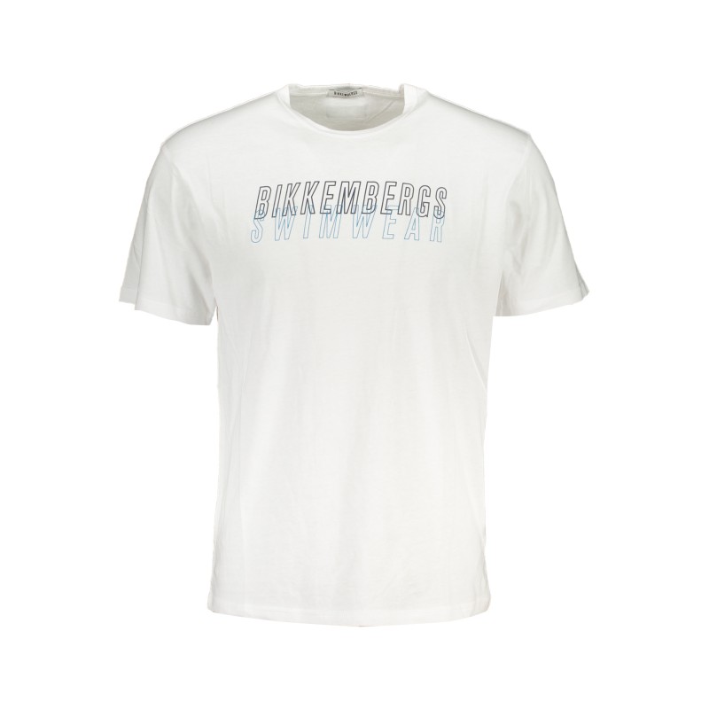 BIKKEMBERGS T-SHIRT MANICHE CORTE UOMO BIANCO