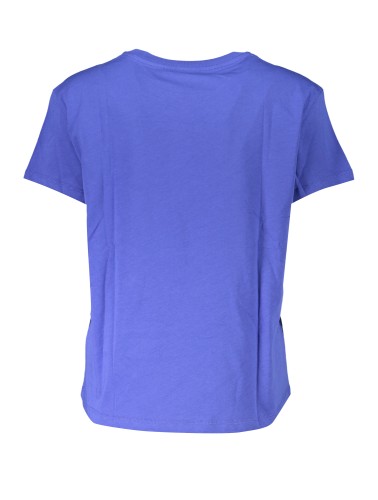 PATRIZIA PEPE T-SHIRT MANICHE CORTE DONNA BLU