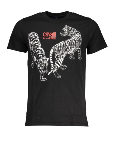 CAVALLI CLASS T-SHIRT MANICHE CORTE UOMO NERO