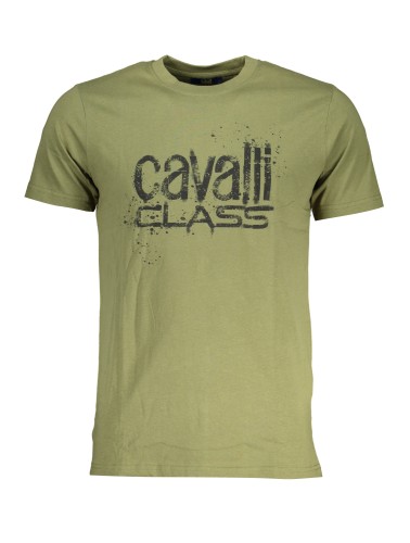 CAVALLI CLASS T-SHIRT MANICHE CORTE UOMO VERDE