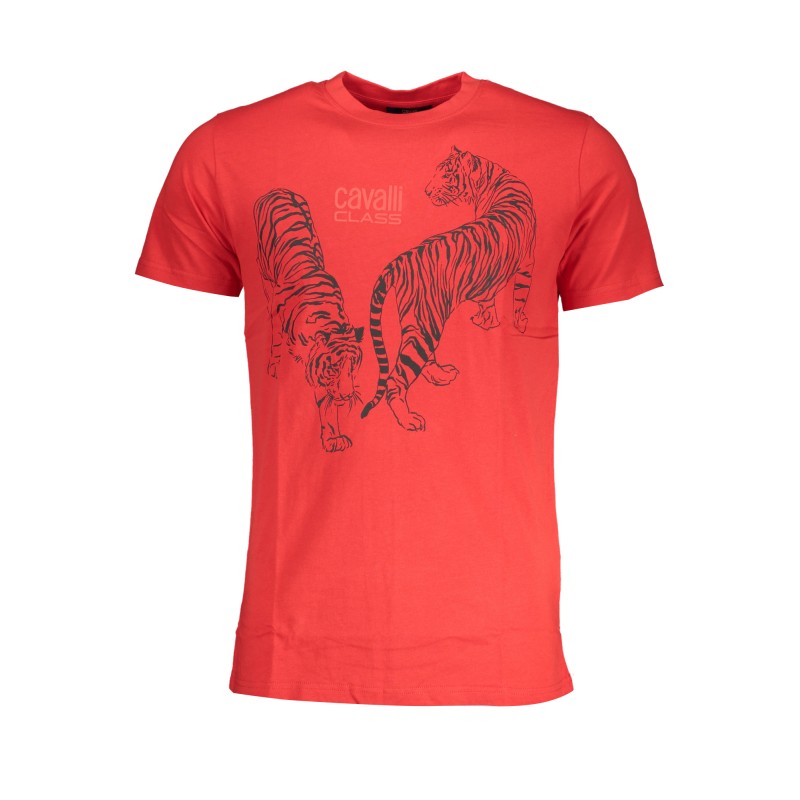 CAVALLI CLASS T-SHIRT MANICHE CORTE UOMO ROSSO