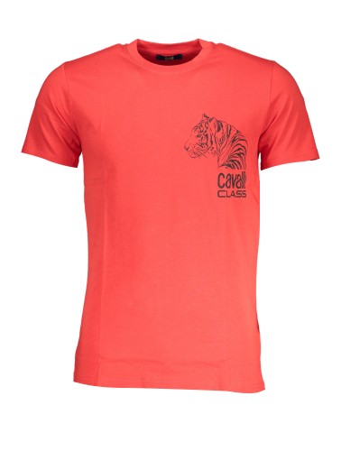 CAVALLI CLASS T-SHIRT MANICHE CORTE UOMO ROSSO