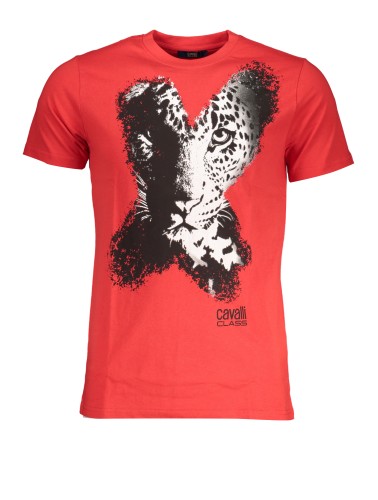 CAVALLI CLASS T-SHIRT MANICHE CORTE UOMO ROSSO