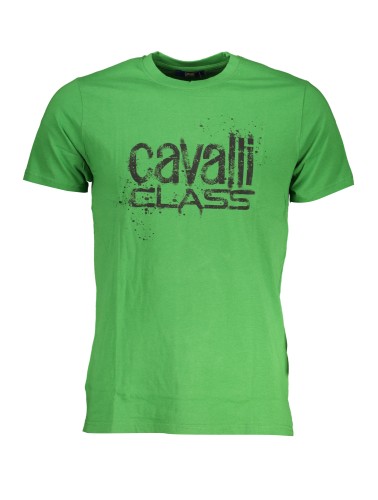 CAVALLI CLASS T-SHIRT MANICHE CORTE UOMO VERDE