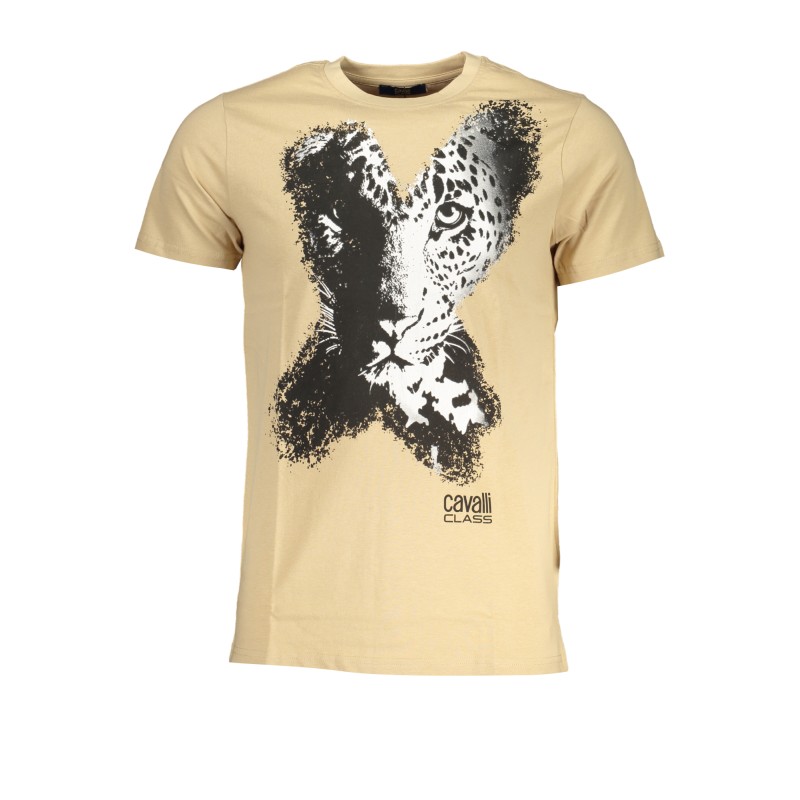 CAVALLI CLASS T-SHIRT MANICHE CORTE UOMO BEIGE