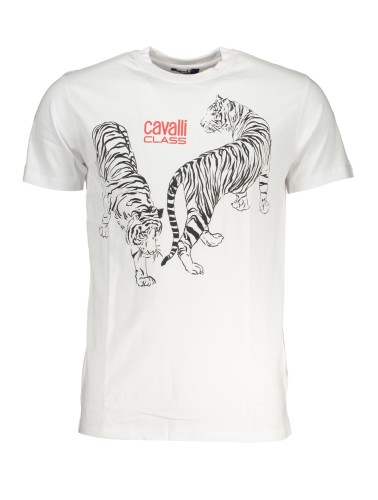 CAVALLI CLASS T-SHIRT MANICHE CORTE UOMO BIANCO