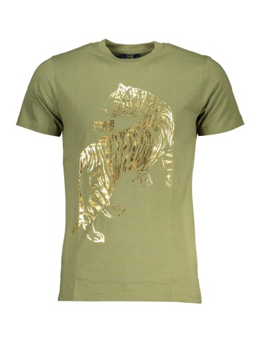 CAVALLI CLASS T-SHIRT MANICHE CORTE UOMO VERDE