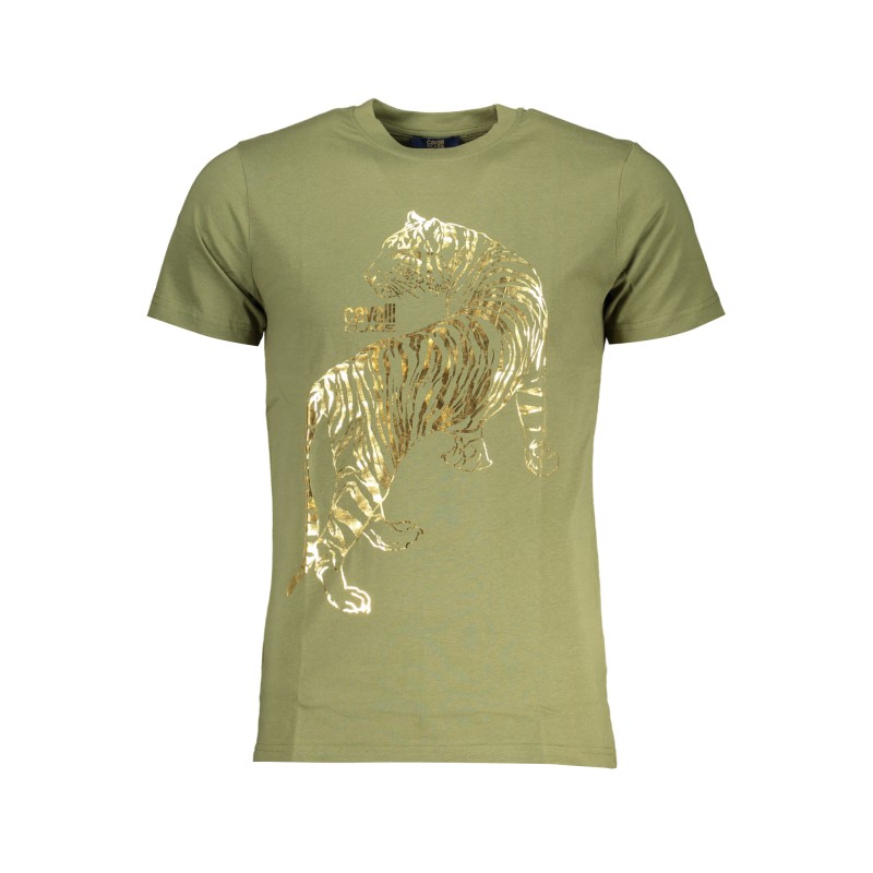 CAVALLI CLASS T-SHIRT MANICHE CORTE UOMO VERDE