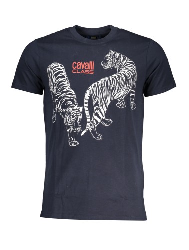 CAVALLI CLASS T-SHIRT MANICHE CORTE UOMO BLU