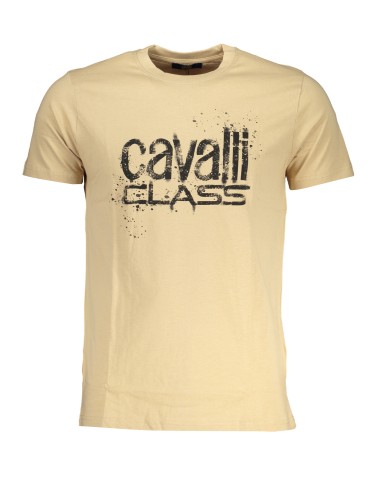 CAVALLI CLASS T-SHIRT MANICHE CORTE UOMO BEIGE