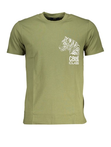 CAVALLI CLASS T-SHIRT MANICHE CORTE UOMO VERDE