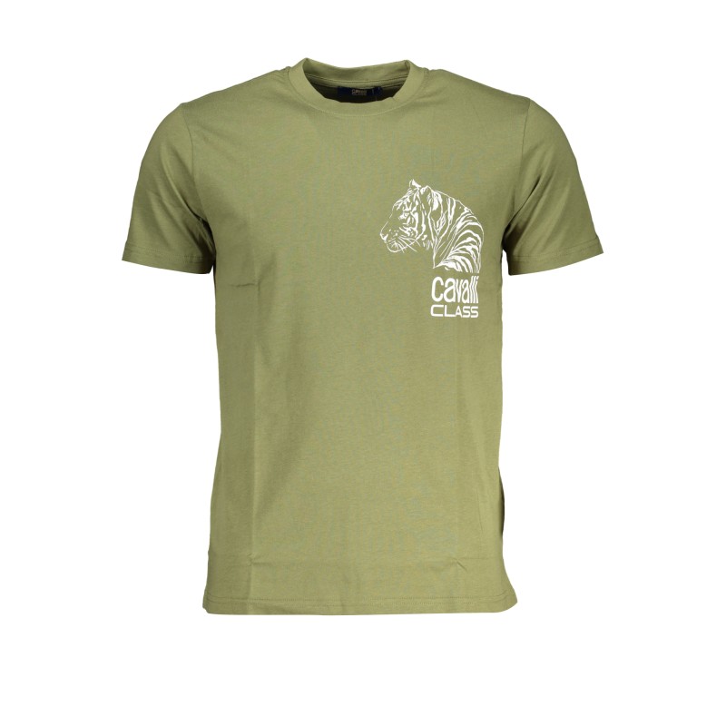 CAVALLI CLASS T-SHIRT MANICHE CORTE UOMO VERDE