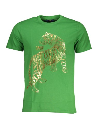 CAVALLI CLASS T-SHIRT MANICHE CORTE UOMO VERDE