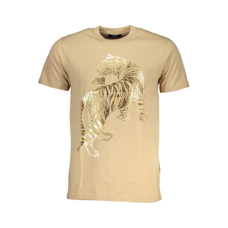 CAVALLI CLASS T-SHIRT MANICHE CORTE UOMO BEIGE