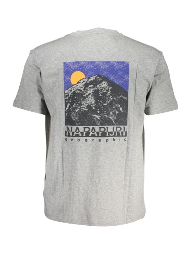 NAPAPIJRI T-SHIRT MANICHE CORTE UOMO GRIGIO