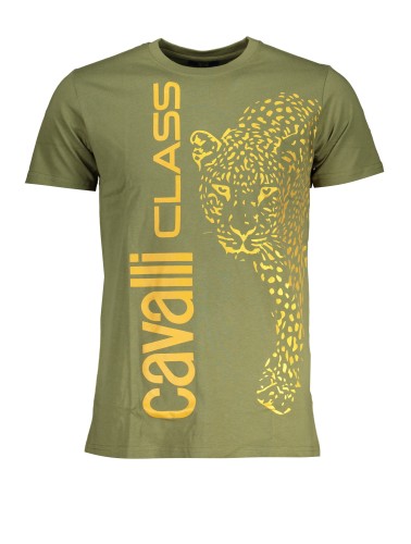 CAVALLI CLASS T-SHIRT MANICHE CORTE UOMO VERDE