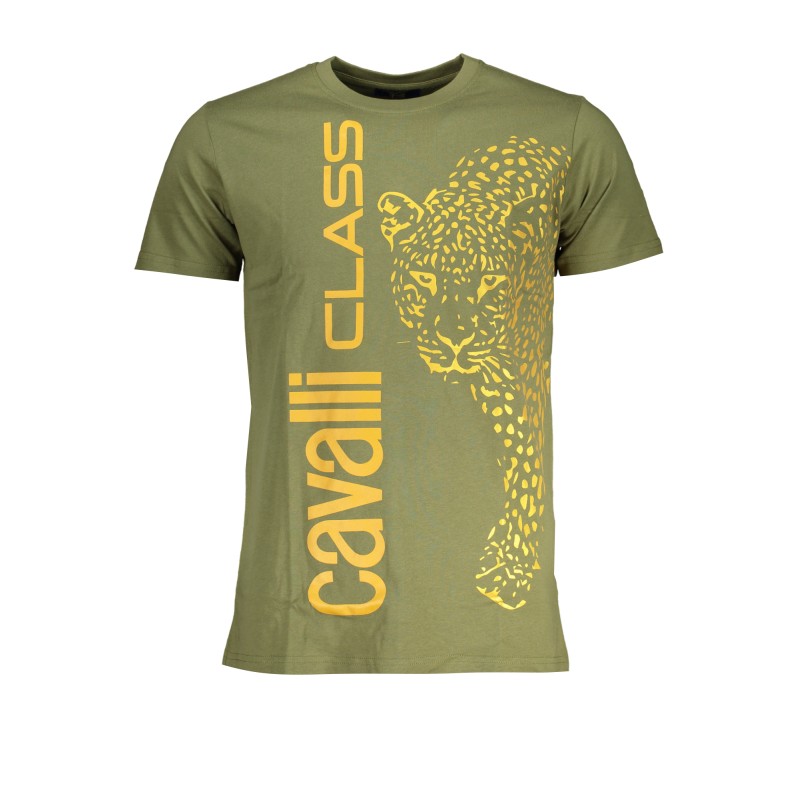 CAVALLI CLASS T-SHIRT MANICHE CORTE UOMO VERDE