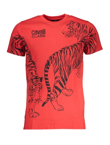 CAVALLI CLASS T-SHIRT MANICHE CORTE UOMO ROSSO