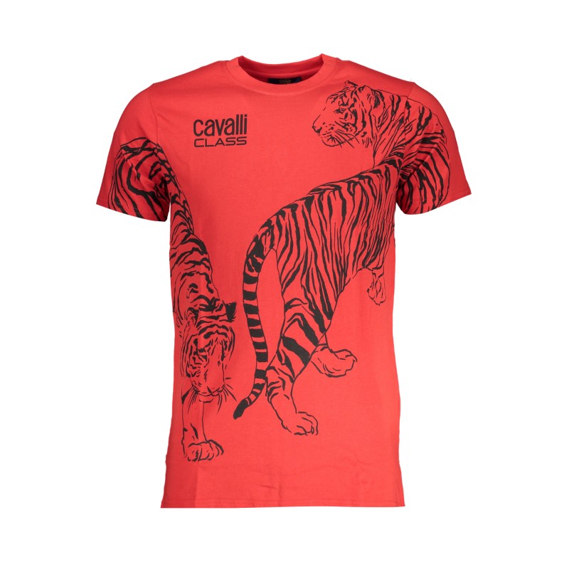 CAVALLI CLASS T-SHIRT MANICHE CORTE UOMO ROSSO